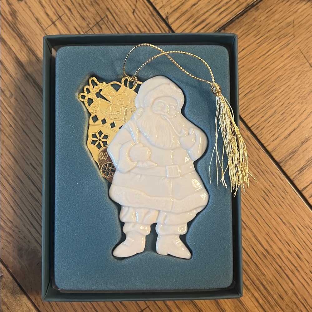 Lenox China Santa Ornament